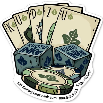 3" Die cut custom Vinyl decals